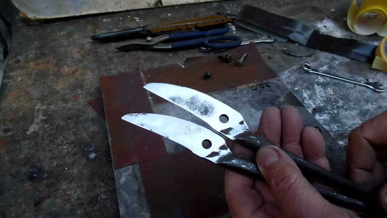 2 способа заточки ножниц по металлу