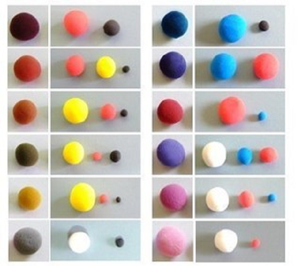 Таблица смешивания цветов для колеровки разных текстур