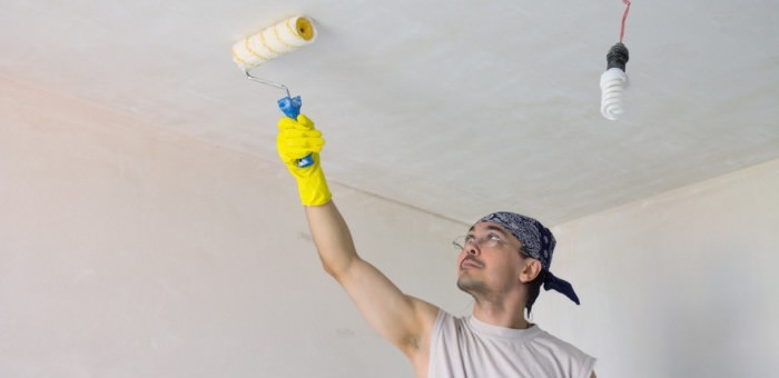 Чем лучше красить потолки на кухне: выбираем правильную краску