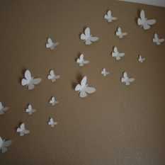 Бабочки на стену; 95 фото вариантов дизайна стены и украшение своими руками