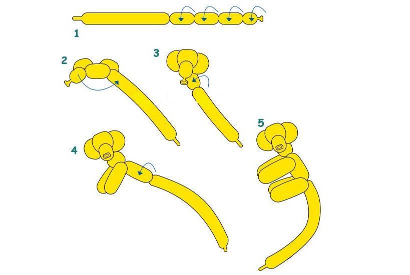 Как делать зверюшек из длинных латексных шариков своими руками (схемы)