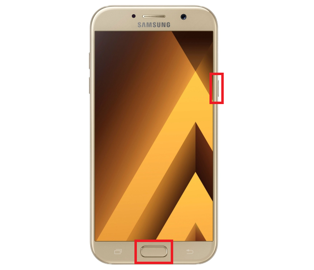 Screenshot in Samsung Galaxy A12