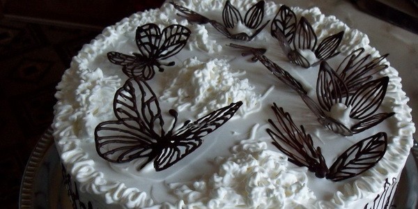 Бабочки из шоколада на торт: мастер-класс