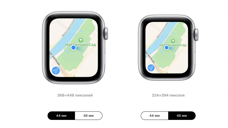 Какой размер Apple Watch Series 6 выбрать? 40 или 44 мм
