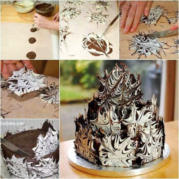 Как сделать из шоколада украшение для торта — инструкция с фото