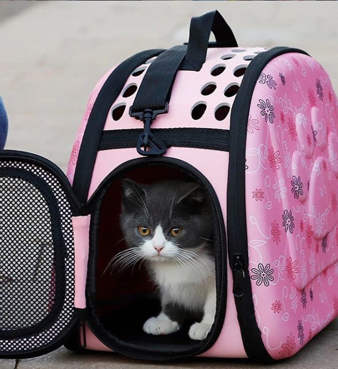 Как сделать сумку-переноску, контейнер для кошки своими руками