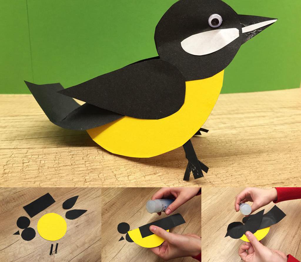 Узнаем как изготовить птичку из бумаги - четыре варианта поделки