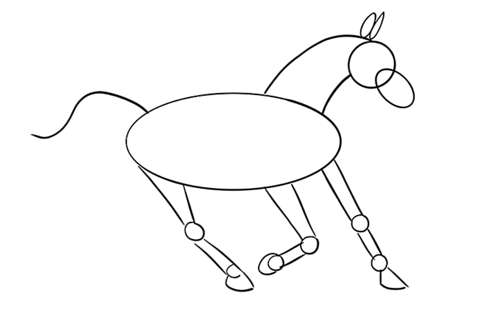 рисунок лошади 9