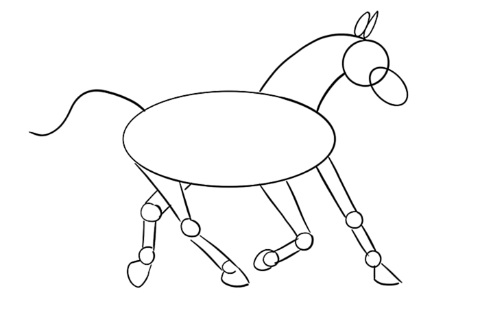 рисунок лошади 10
