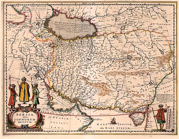 Персидская карта Иранское искусство
