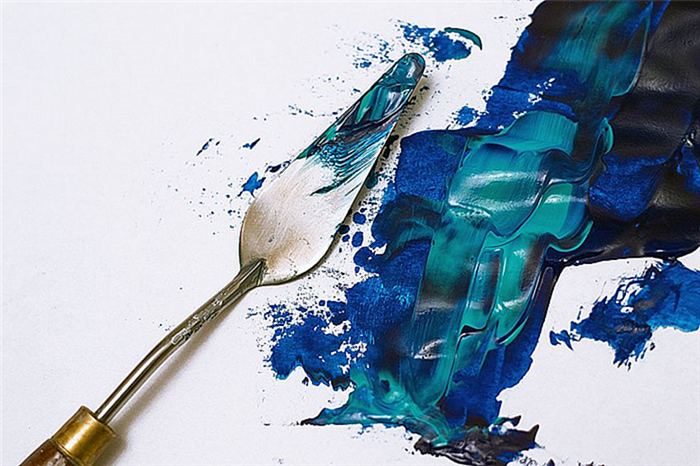 Как сделать синюю краску