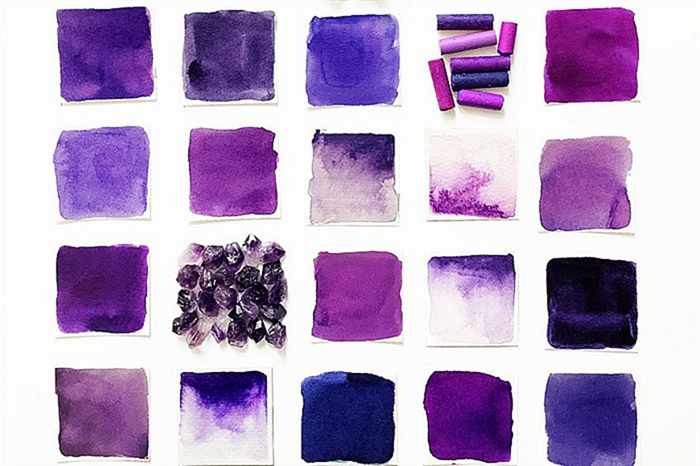 Различные оттенки фиолетового