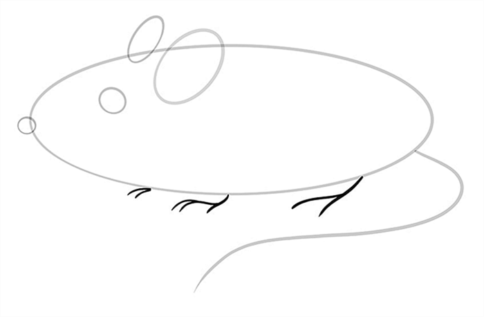 Рисование мышей Шаг 06