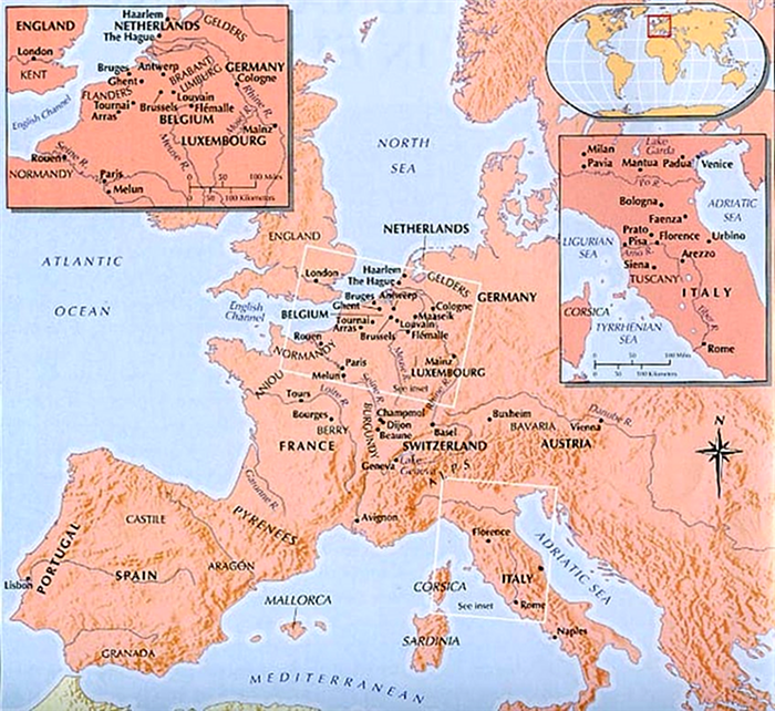 Карта истории Ренессанса