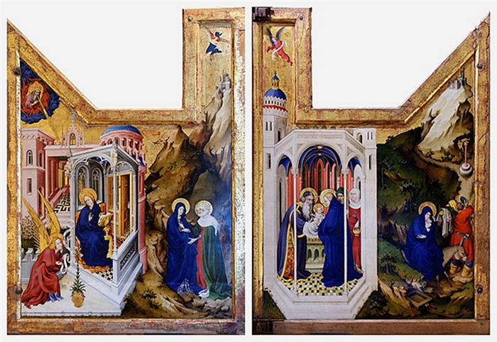 Средневековые картины на панелях