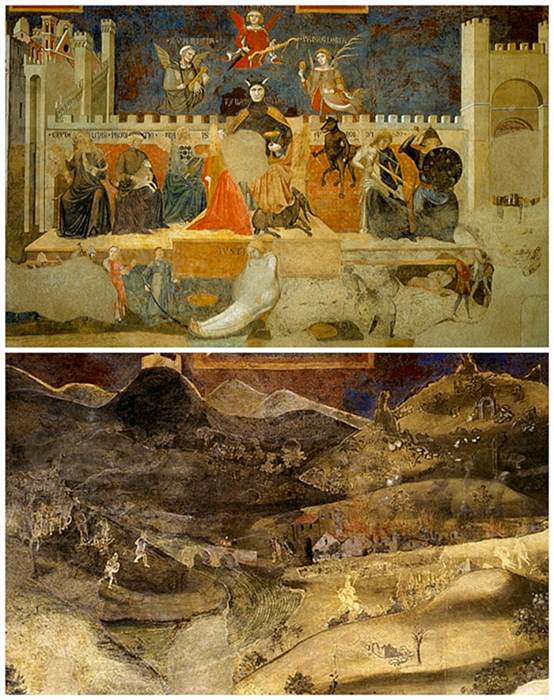 Детали средневековой живописи
