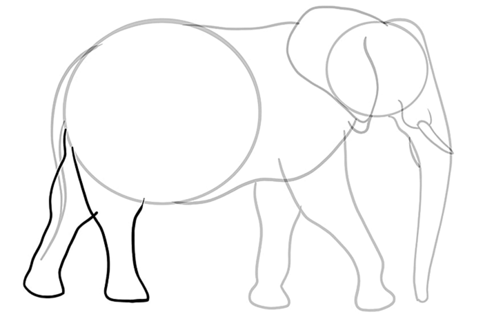 рисунок слона 09