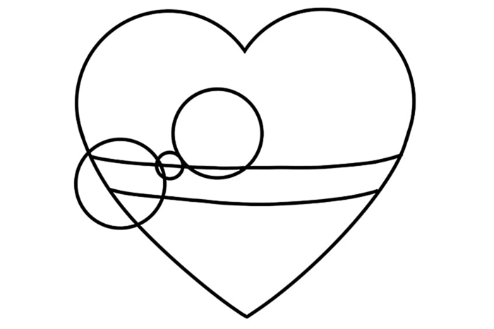 рисунок сердца 9