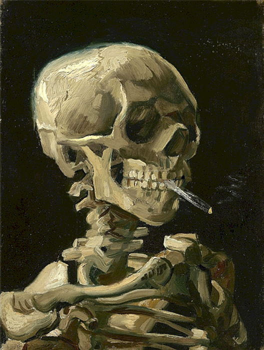Курящий череп Ван Гога