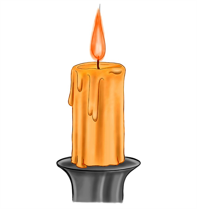 рисунок свечи 11