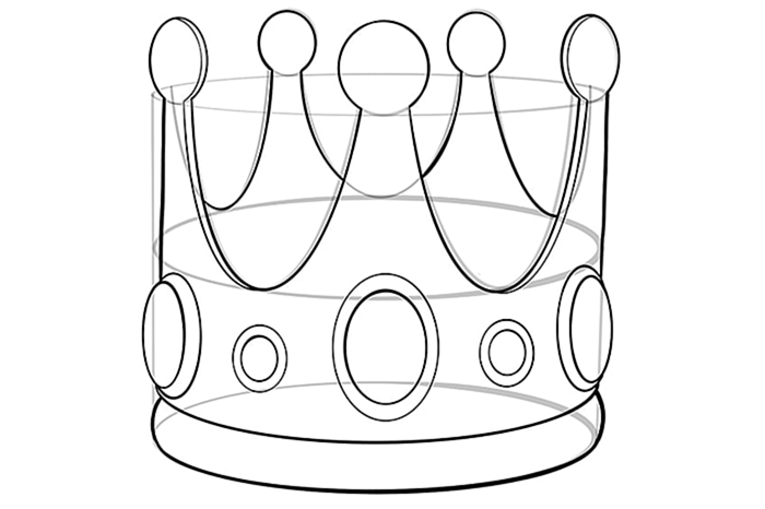 чертеж короны 13