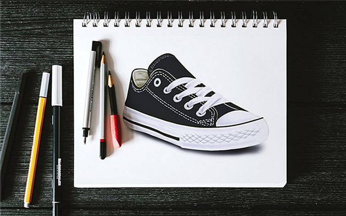 как нарисовать обувь