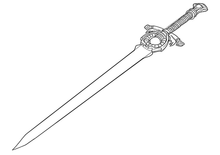 Рисование мечом 6