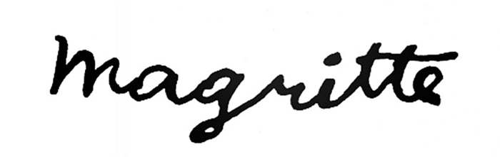 Подпись художника Магритта