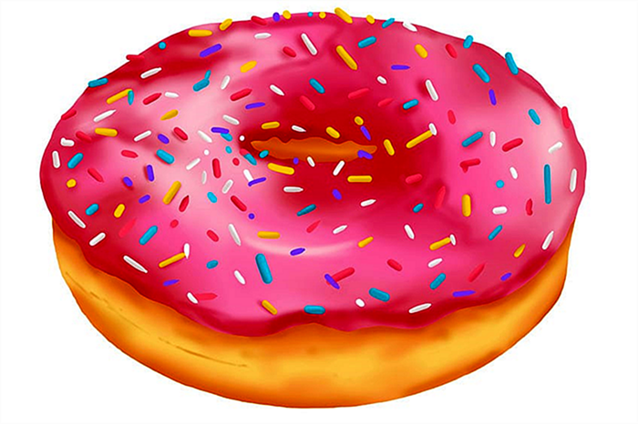 рисунок пончика 14