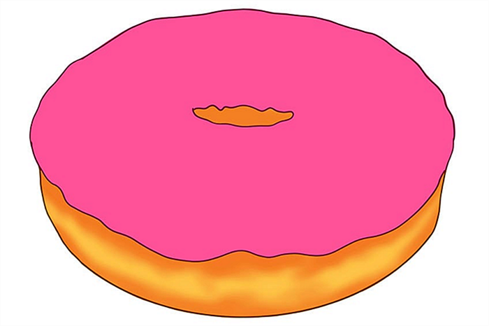 рисунок пончика 07