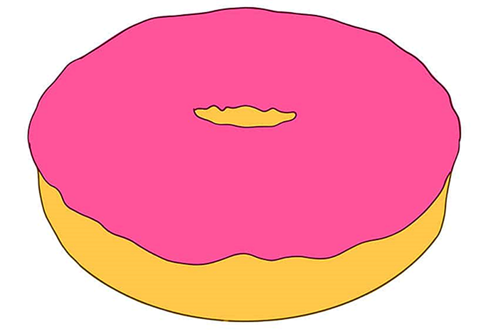 рисунок пончика 06