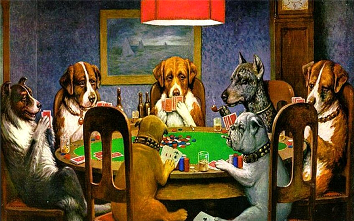 Собаки, играющие в покер Кассиус Марселлус Кулидж