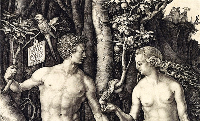 Искусство Адама и Евы крупным планом