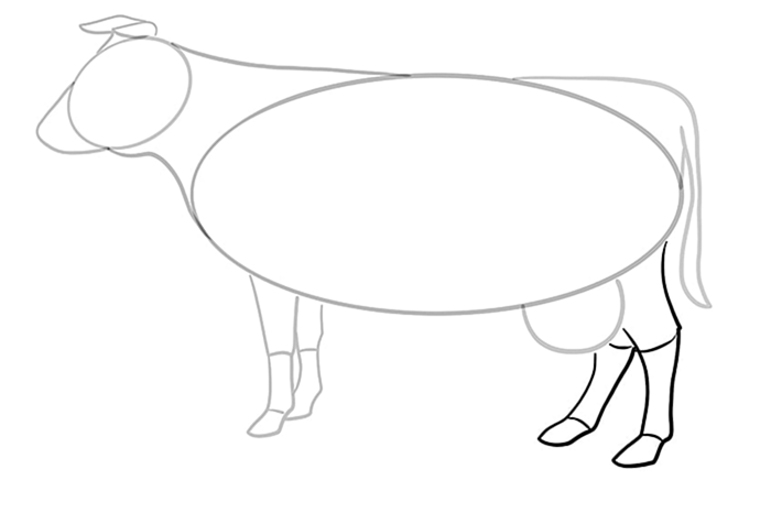 рисунок коровы 9
