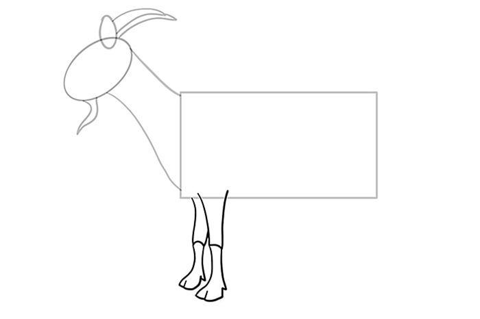 рисунок козы 6