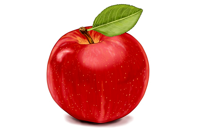 яблочный рисунок 17